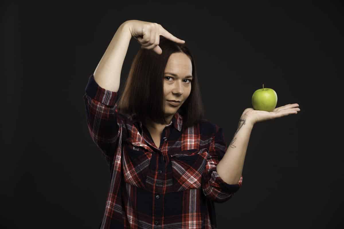 manger une pomme le soir